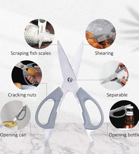 Kitchen Knife Set, 15 Piece Knife Sets with Block, Chef Knives with Non-Slip German Stainless Steel Hollow Handle Cutlery Set with Multifunctional Scissors Knife Sharpener  Amazon Platform Banned