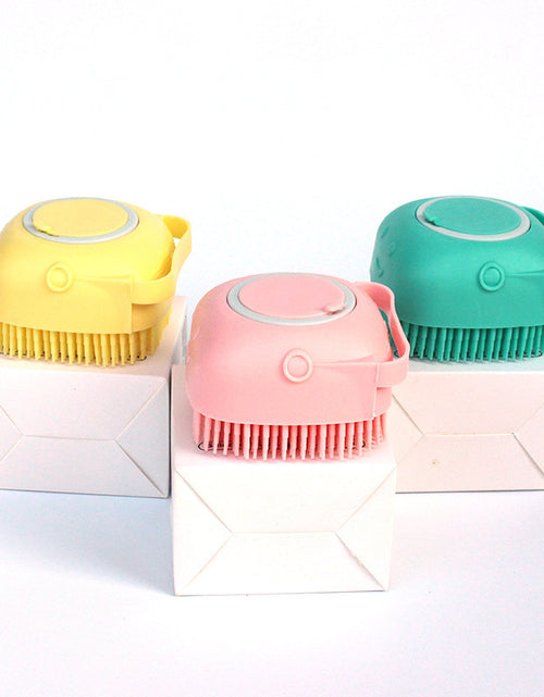 Load image into Gallery viewer, Silicone Dog Bath Massage Gloves Brush Pet Cat Bathroom Cleaning Tool Comb Brush For Dog Can Pour Shampoo Dog Grooming Supplies
