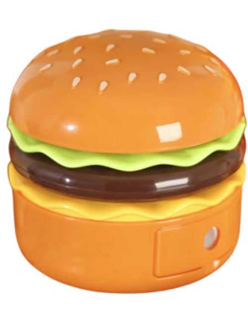 Load image into Gallery viewer, Hamburger Table Lamp with Pencil Sharpener Creative Shape Flexible Hose Design 2-In-1 Multifunctional Bedside Lamp Home Decor
